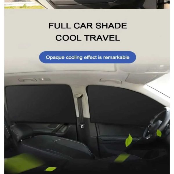 Pelindung Panas Kaca Mobil Magnetic Sunshade Front and Rear Glass